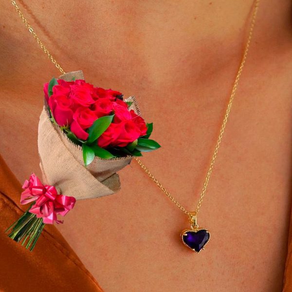 Cadena Corazón Del Mar + Ramillete - Imagen 2